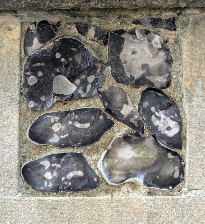 Matching Church Flint Flushwork 9 August 2025 Copyright: William George