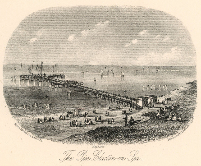 Clacton Pier 1880 Nunn and Ubsdell Copyright: Nunn and Ubsdell 1880