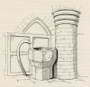 Mountnessing Church Font Whale Bone and Column Suckling 1845