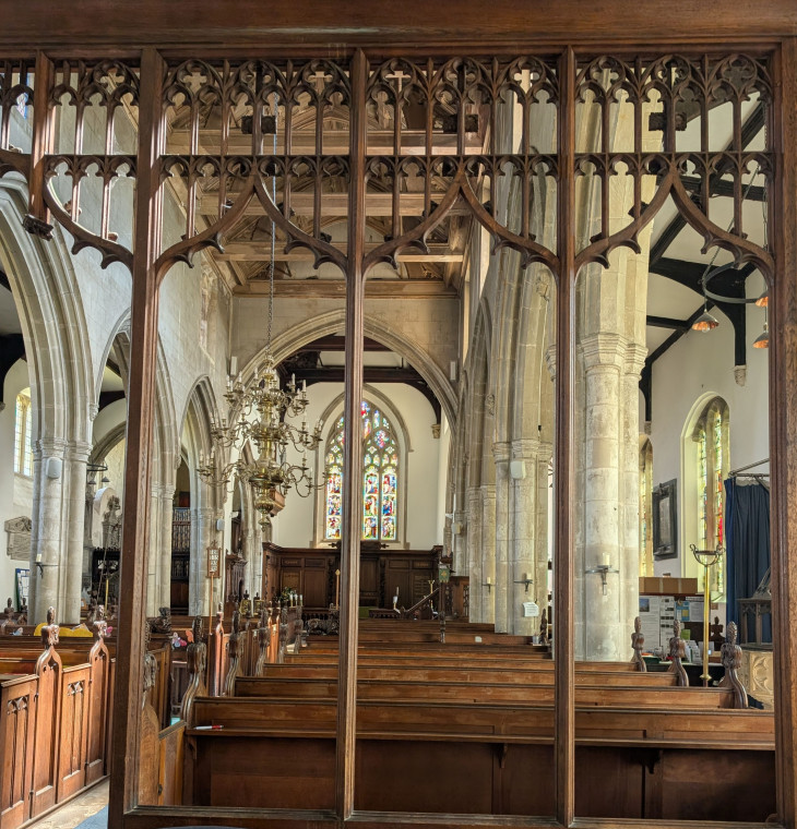 Hatfield Broad Oak Church looking through Screen 27 June 2025 Copyright: William George