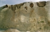 Solution pipes in chalk at Newport Chalk Quarry in 1980 - 1