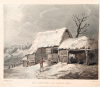 Thorpe in Winter Aquatint W R Bigg 1796 
