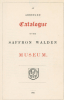 Saffron Walden Museum Catalogue Title Page 1845 