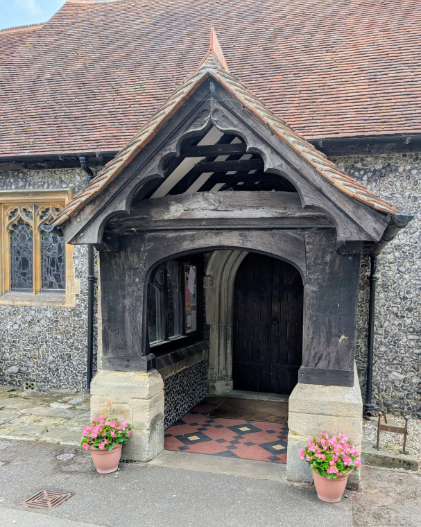 Hutton Church Wooden Porch 19 August 2025 Copyright: William George