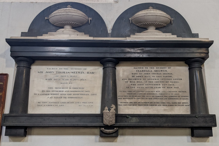 Hatfield Broad Oak Church Selwin Monument 27 June 2025 Copyright: William George
