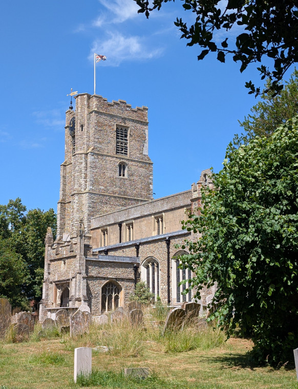 Hatfield Broad Oak Church South Face and Porch 27 June 2025 Copyright: William George