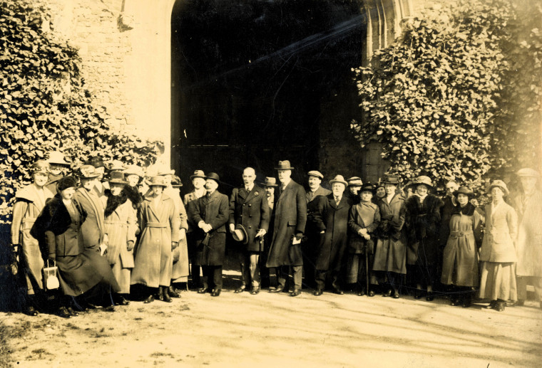 St John Abbey Gateway Essex Field Club Field Trip 27 March 1921 Copyright: William George