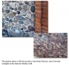Rhomb porphyry lava in the Mistley cobble wall 