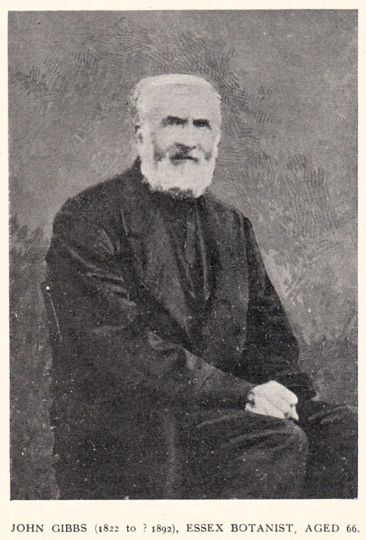 John Gibbs 1822 to 1892 Essex Botanist Copyright: William George