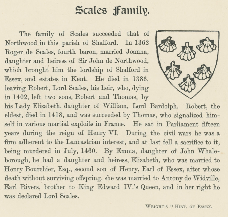 Scales Family Shalford F F Law 1898 Copyright: Florence Law Shalford Church 1898