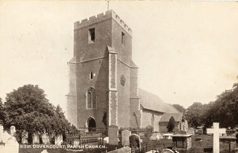 Dovercourt Parish Church Postcard Copyright: William George
