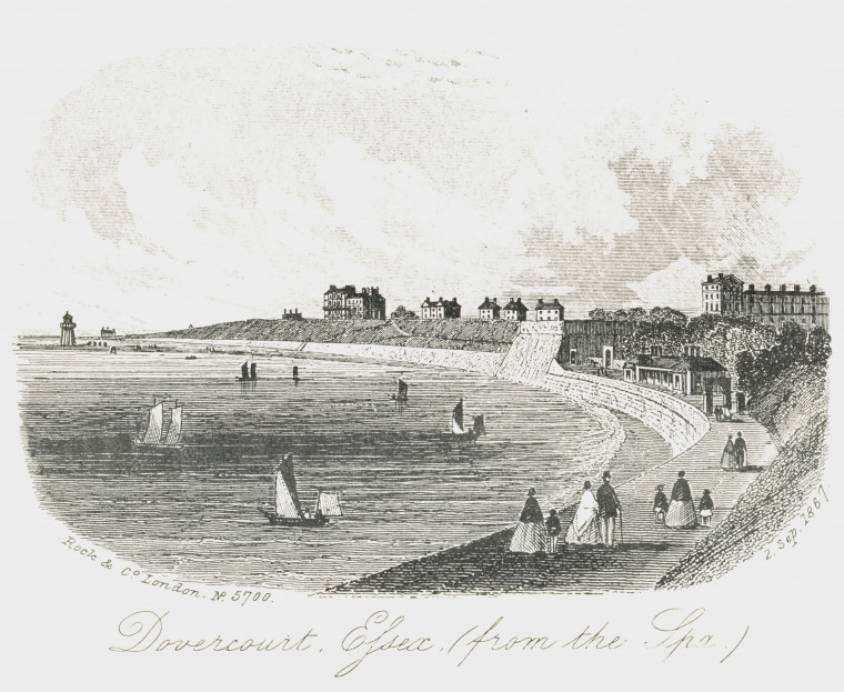 Dovercourt from the Spa Rock and Co 1867 Copyright: Rock & Co