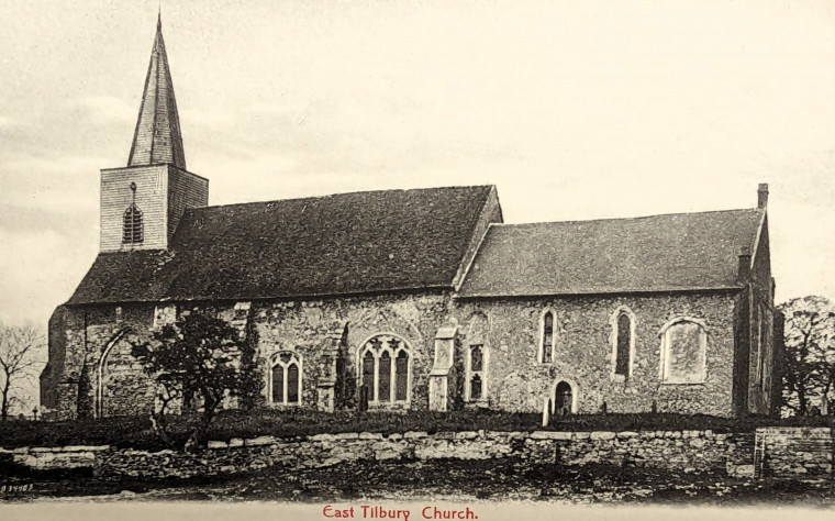 East Tilbury Church Post Card Copyright: William George