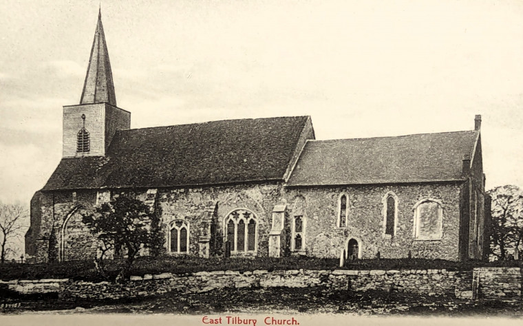 East Tilbury Church Post Card Copyright: William George