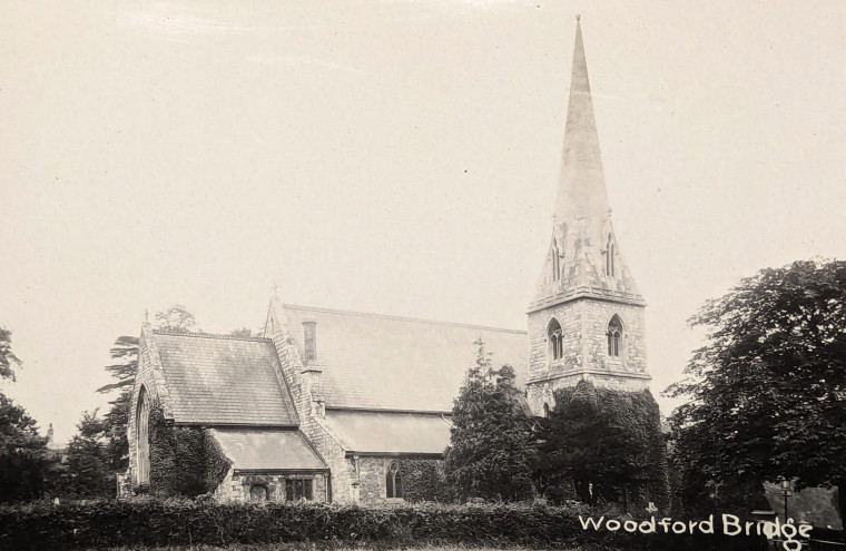 Woodford Bridge Church Post Card Copyright: William George