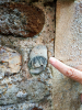 Lindsell Church Fossil with finger for scale 22nd August 2021