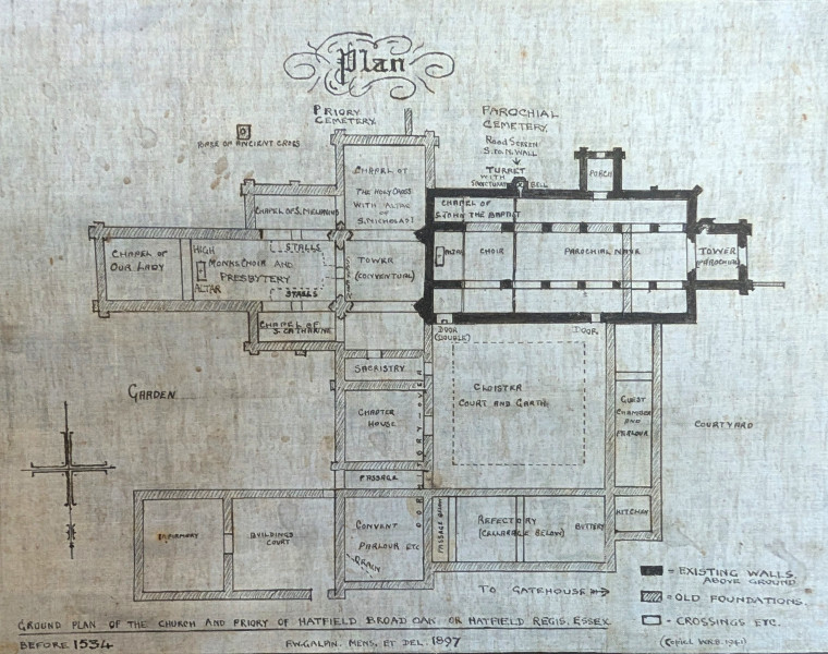 Hatfield Broad Oak Church and Priory Plan Copyright: William George