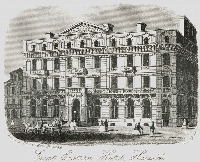 Harwich Great Eastern Hotel Rock and Co 1867 Copyright: Rock & Co