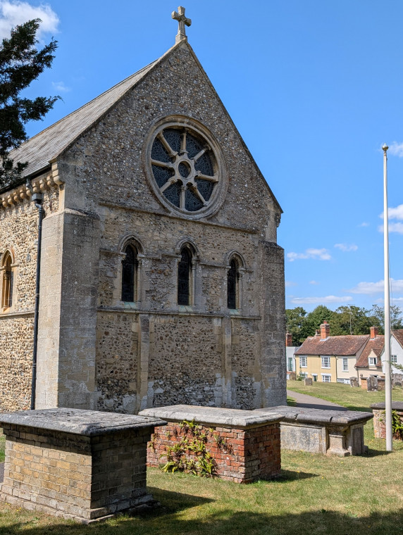 Castle Hedingham Church East Windows 8 August 2025 Copyright: William George