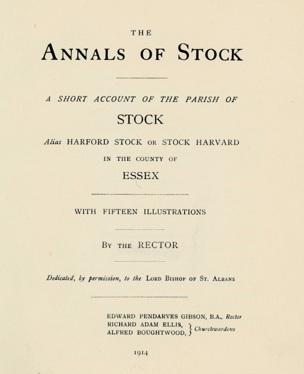 Annals of Stock 1914 Title Page Copyright: William George