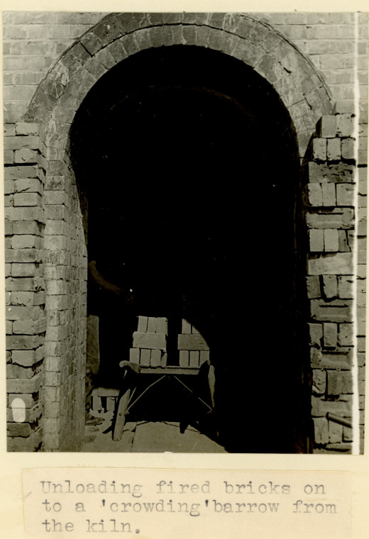 Woodham Mortimer Brick Works Kiln Entrance 1954 Copyright: W C Gurton Rural Crafts in Essex