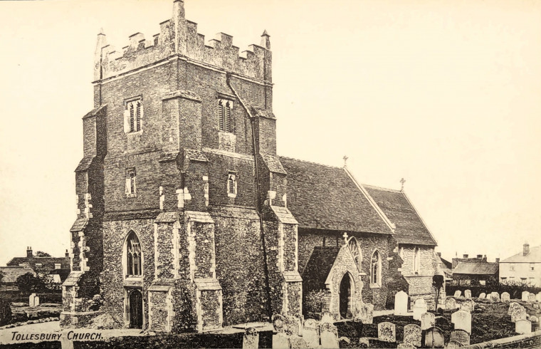Tollesbury Church Postcard Copyright: William George
