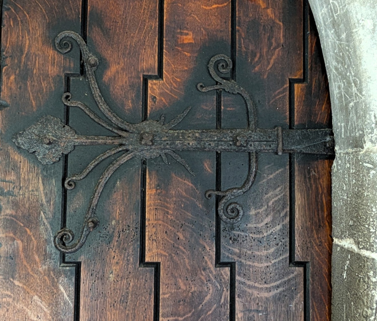 Hutton Church Porch Door Hinge Right 19 August 2025 Copyright: William George