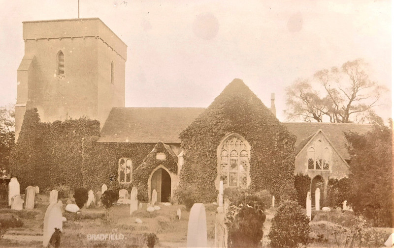 Bradfield Church post card Copyright: William George