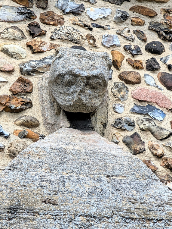 Castle Hedingham Church Limestone Face 8 August 2025 Copyright: William George