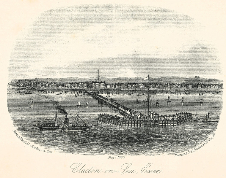 Clacton on Sea 1880 Nunn and Ubsdell Copyright: Nunn and Ubsdell 1880