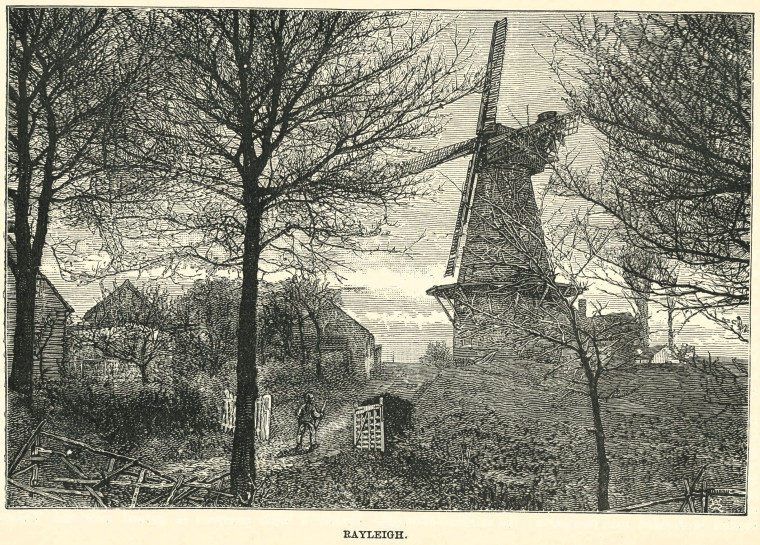 Rayleigh Windmill Essex Holidays Lindley 1898 Copyright: Essex Holidays Lindley 1898