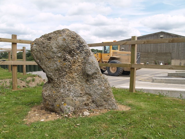 Hertfordshire Puddingstone by works at Bulls Lodge Gravel quarry Copyright: Gerald Lucy