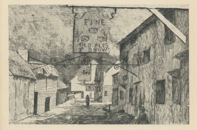 Braintree Fine Old Ales Sketch circa 1840 Copyright: Essex Review Vol 52 1943 