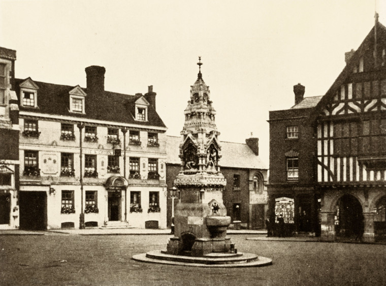 Saffron Walden Rose and Crown Hotel burned down 1969 Copyright: Essex Field Club