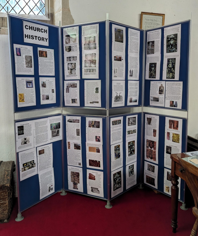 Clavering Church Display Boards 5 August 2025 Copyright: William George