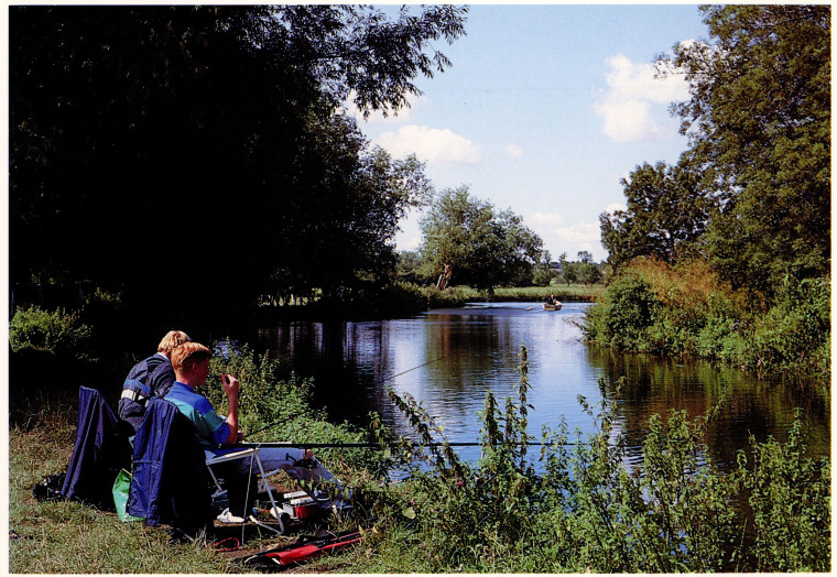 Stour Valley Fishing Mitchels 1992 Copyright: Mark Mitchels Essex A Portrait in Colour 1992