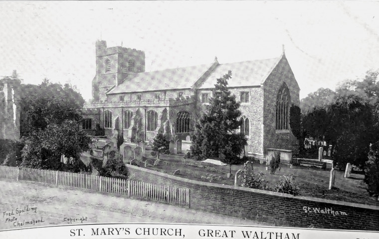 Great Waltham St Mary Church  Post Card Copyright: William George