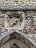 Sible Hedingham Church Hawk Carving above West Door 2025 