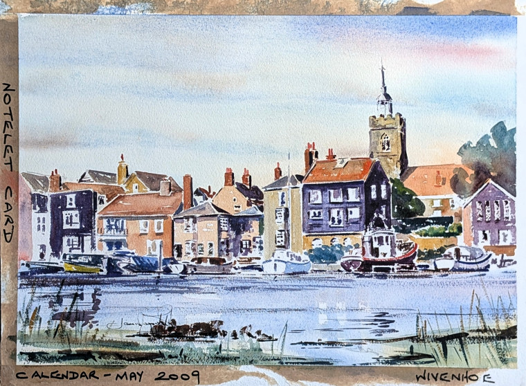 Wivenhoe Watercolour May 2009 Copyright: James Merriott