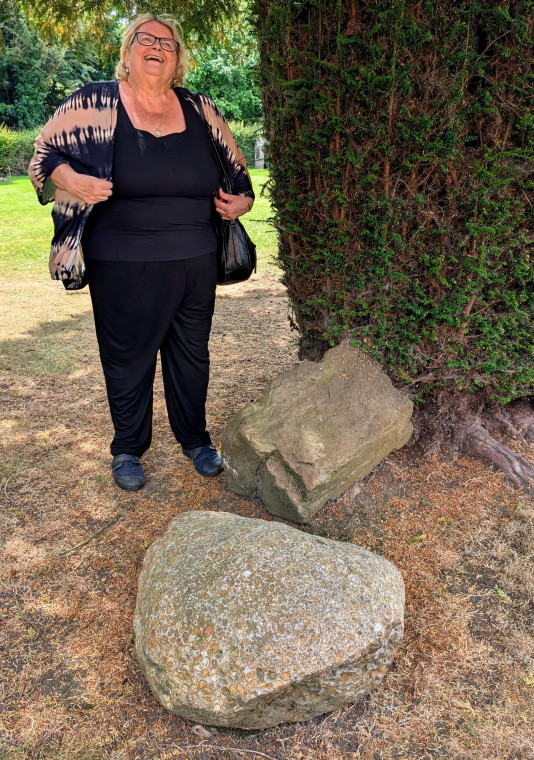 Tilty Sarsen and Puddingstone Boulders in Churchyard 2 Copyright: William George 17 June 2025