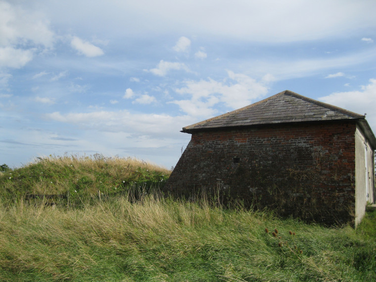 Beaumont Lime Kiln Store Buttressing view 29 August 2014 Copyright: William George
