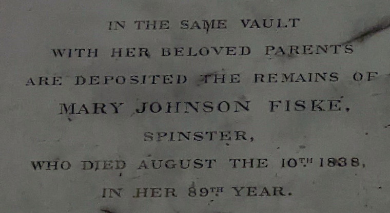 Wendens Ambo Church Monument Mary Fiske 1833 7 August 2022 Copyright: William George