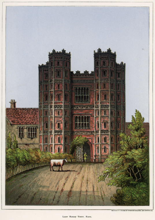 Layer Marney Tower Suckling 1845 Copyright: Alfred Suckling Essex Antiquities 1845