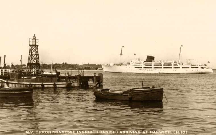 Harwich Crown Princess Ingrid Boat arriving from Denmark Copyright: William George