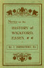 Notes on Wickford 1905 F Dormer Pierce Cover