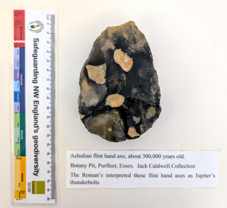 Purfleet Acheulian Flint Hand Axe 2 300 000 years old Copyright: Jack Caldwell Collection