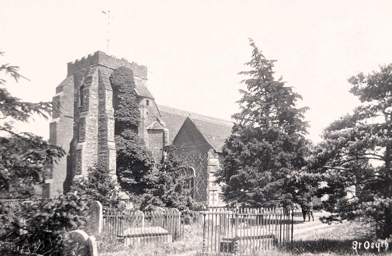 St Osyth Church Post Card Copyright: William George