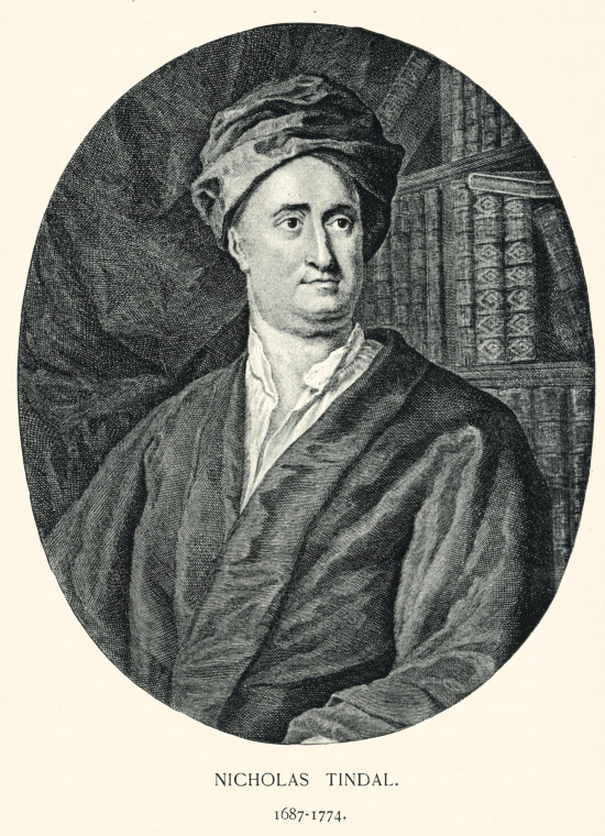 Nicholas Tindall 1687 to 1774 Essex Historian Copyright: Essex Review 1893