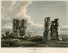 Hadleigh Castle Remains 1812 Hand Tinted Engraving 