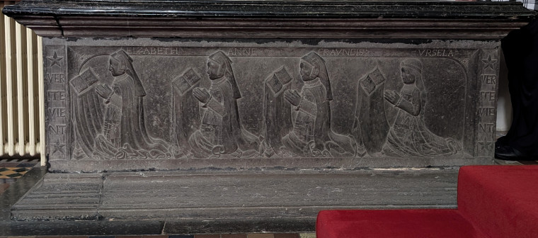 Castle Hedingham Church Monument Four Daughters 8 August 2025 Copyright: William George